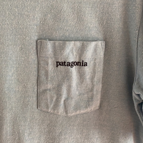 Mens Patagonia blue Responsibili-tee. - Picture 2 of 5